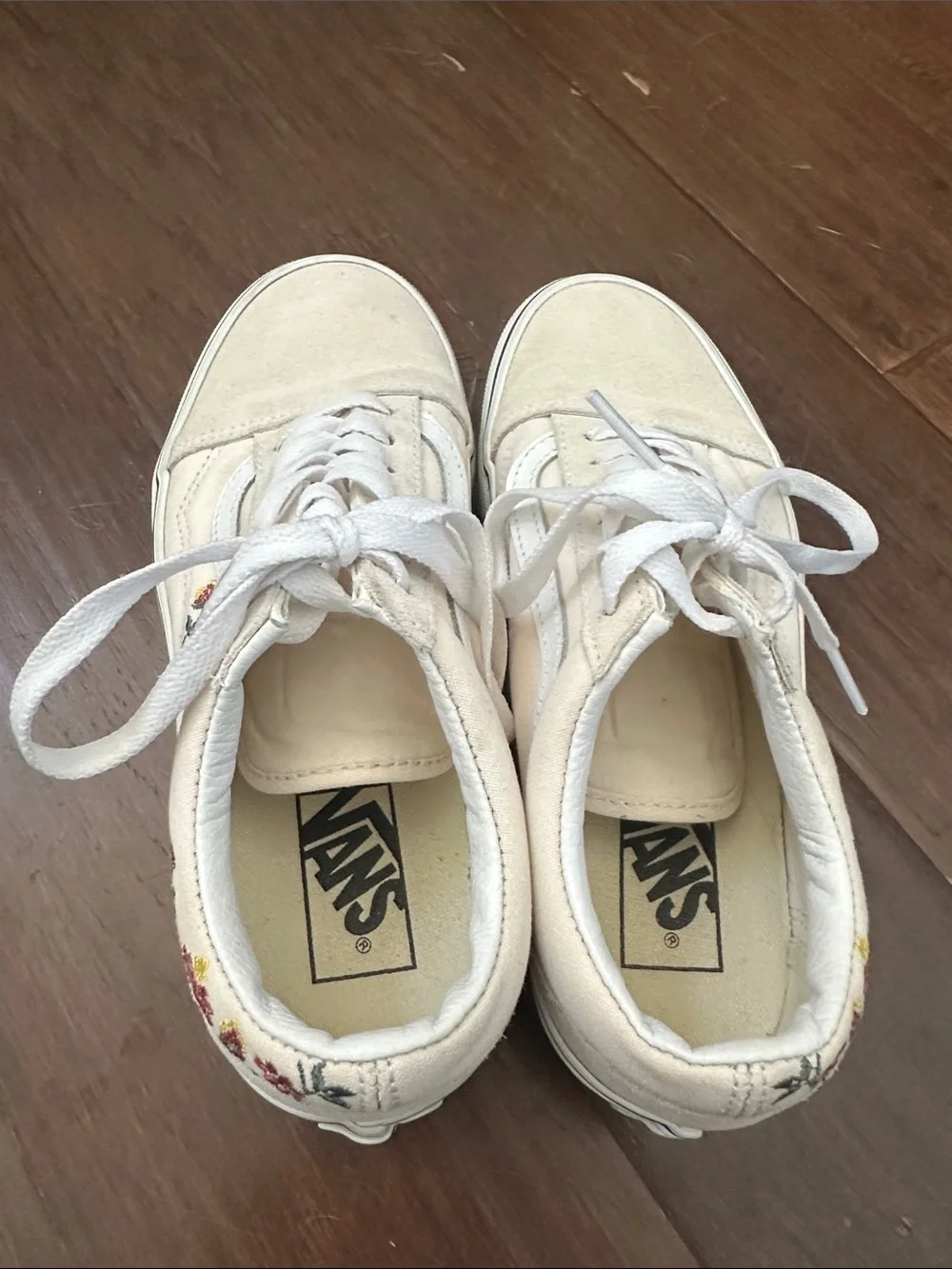 Vans Floral Embroidered Platform Lace-Up Sneakers - Women’s